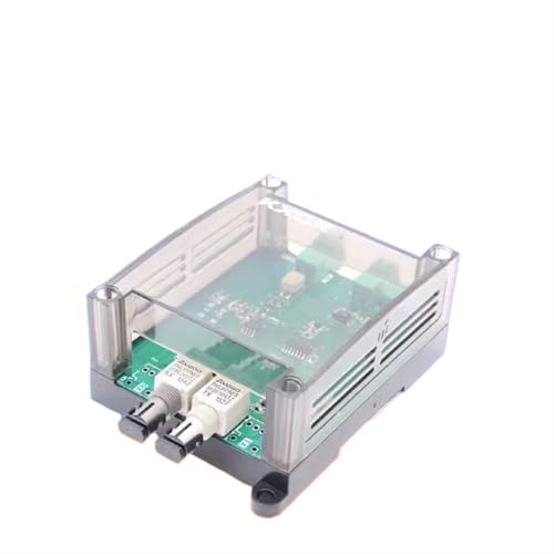 GHZHANG Industrial converter multimode ST optical port FC-11 plastic optical fiber to RS232 serial port 485 bidirectional converter(Plastic to glass)