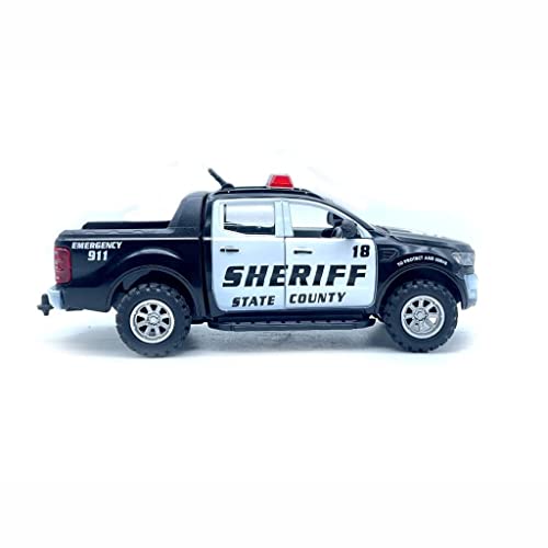 Image of Police Car Toy for Boys | Big 4x4 Pickup Truck Toy with Pull Back Action, Lights & Sound | Emergency Vehicle Toy for Kids Age 3-10 | Durable Toy Car for Boys | Gift Toy Truck for Kids