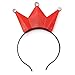 Produktbild Kronen-Stirnband - SODIAL(R)1pcs LED Blink Diadem Krone Haarreif Weihnachten Geburtstag Party Prinz Prinzessin Koenig Deko Rot