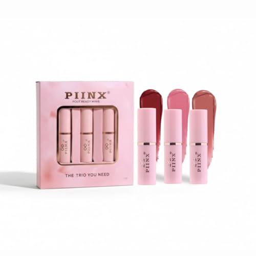 Image of Mini Lipstick Combo Pack Of 3 I Long Lasting 2 Matte & 1 Shiny Liquid Lipsticks | Travel Friendly Lip Stick Gift Pack | One Swipe Pigmentation | Multicolor Lipsticks I Transfer Proof I Highly Pigmented I Smudge Proof Lipstick I (SCARLET ELEGANCE, Set of 3)
