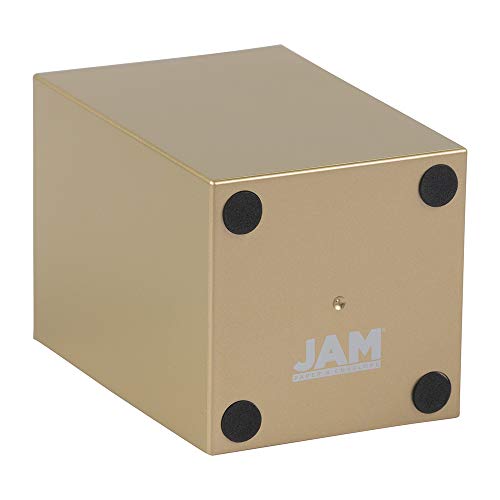 Image of JAM PAPER Plastic Pen Holder - Gold - Desktop Pencil Cup Sold Individually