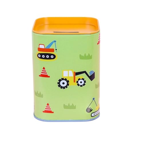 Spardose für Kinder in lebendigen Farben. Originelle Spardose aus Dose mit...