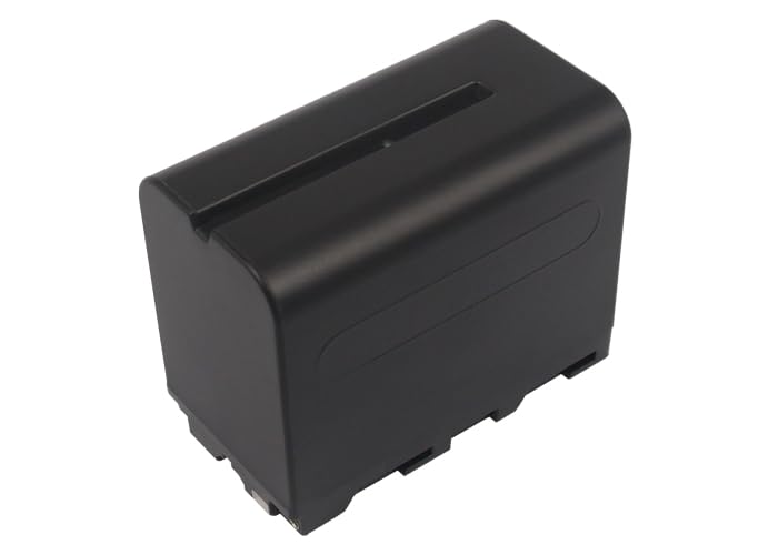 Batteria di ricambio da 6600 mAh per Sony DCR-VX9000, DSR-200, DSR-DU1 (unità disco video), DSR-PD100, DSR-PD100A, DSR-PD100AP, n.: NP-F970, NP-F970/B, NP-F975, XL-B2, XL-B3