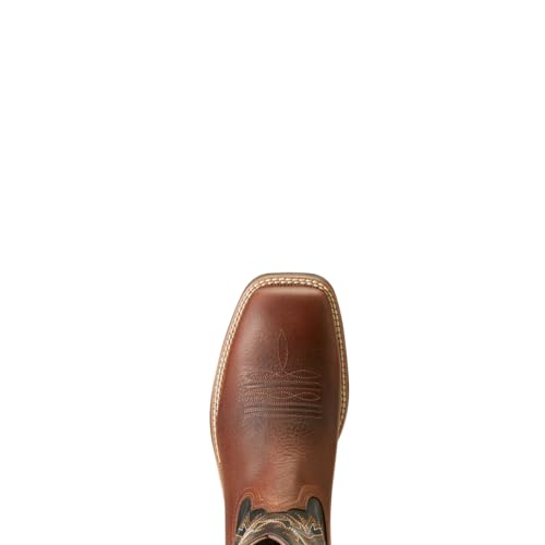 ARIAT Men's Ridgeback Western Boot - Deepest Clay/Black Barrel, 7 Wide