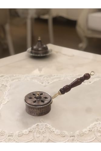 Quemador mini de incienso cobre oxidado portátil