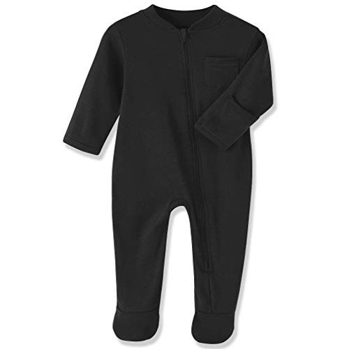 Image of Eleven's Kingdom Baby Kids Sleep and Play,Baby Cotton Pajamas with Mitten Cuffs, 2 Way Zipper Footed Sleeper 0-12 Month