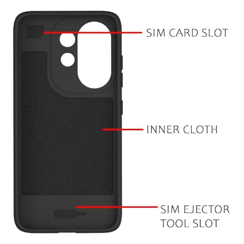 Image of Shockproof Case for Vivo V60 5G / V60e 5G / T4 Pro 5G | Full Camera Protection | TPU Flexible Back Cover for Vivo V60 5G / V60e 5G / T4 Pro 5G (Matte Black)