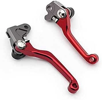 NICEDOLL CNC Aluminum Clutch & Brake Levers For Honda CRF125F (2020-2023) - Red Shorty Levers (85mm) - View #4