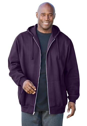Image of KingSize Men's Big & Tall Fleece Zip-front Hoodie Jacket