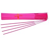 100 Unscented (Pink) Incense Sticks 11 inch - 100% Natural Joss and Bamboo 11