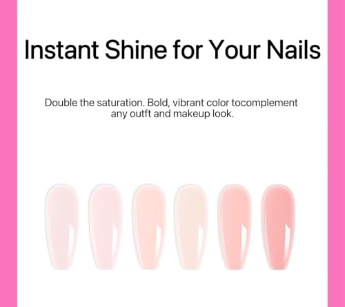 Set de 6 esmaltes de gel Rubber Base para uñas miniatura 3