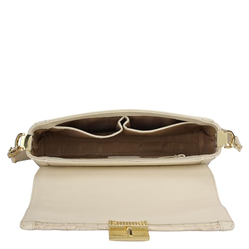 Image of Da Milano Leather Shoulder Bag for Women (01939OL)