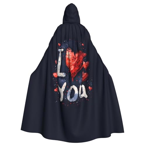 Cape à capuche texturée « I Love You » pour propager l'amour en fête