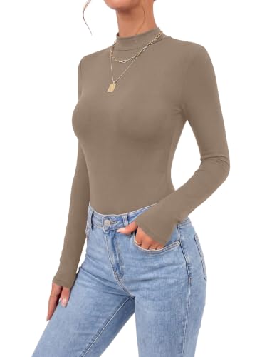 Image of OPOIPIN Women's Long Sleeve Basic Bodysuit