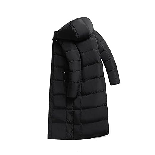 WKqifeil Puffer jacka herr vinter super lång dunjacka för män