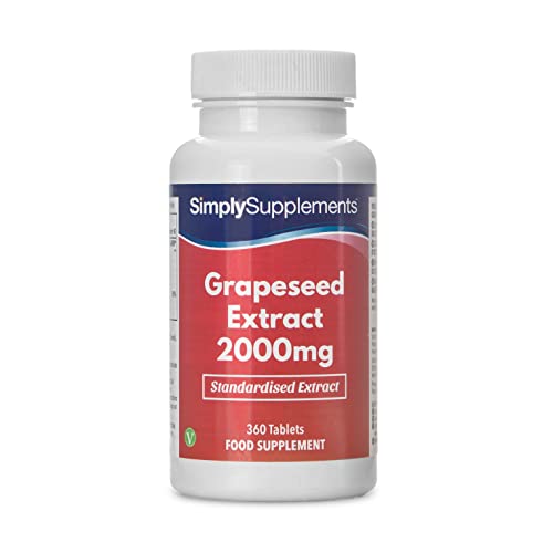 SimplySupplements Extracto Semillas de Uva 2000mg