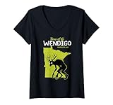 Photo Gallery donna wendigo, minnesota home state, american cryptid society maglietta con collo a v Photo Gallery donna wendigo, minnesota home state, american cryptid society maglietta con collo a v