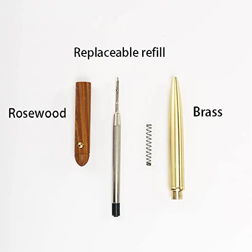 Ayzhang 2Pcs Natural Wooden Rollerball Pen With Metal Bookmarks; Executive Business Signature Ballpoint Pen Nice Wood Pen Beautiful Designer Pen Black Ink [0.5Mm] #TOP2