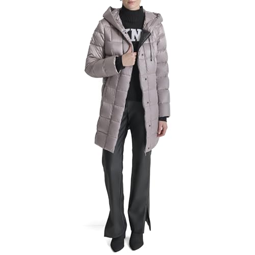 Manteau alternatif en duvet DKNY doudoune femme matelassée à capuche