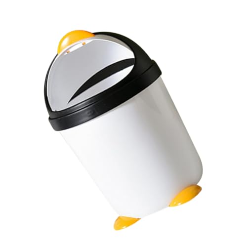 Homoyoyo Cestino Per Rifiuti Coperchio a Ribalta, Bidone in Plastica Mini Per Cameretta Ragazzo Ragazza e Ufficio, Contenitore Stabile Per Camera Da Letto, Auto e Bagno