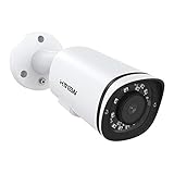 H. View 5MP PoE IP Bullet Camera Outdoor Weatherproof IP67, One-Way Audio, Built-in SD Card Slot, 2.8mm, Wide Angle, Human Body Detection, Snapshot Alert, 2 Years Warranty