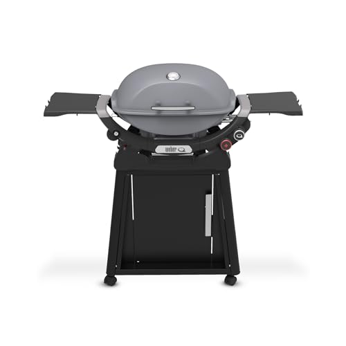 Weber Q 2800N+ Liquid Propane Grill with Stand, Smoke Grey
