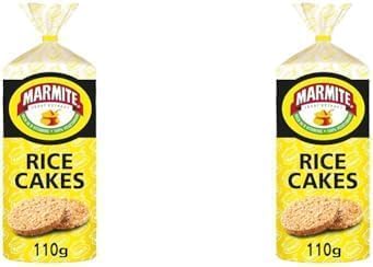 Marmite Rice Cakes 6 x 110g, Low Fat Low Calorie Snacks, Vegetarian (Pack of 2)