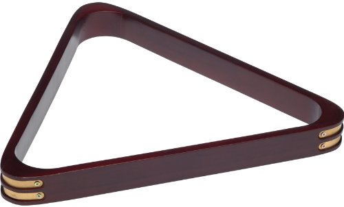 Outlaw Eyewear Dreieck Regal aus gebeiztem Holz mit Messing-Ecken, Weinrot Cover