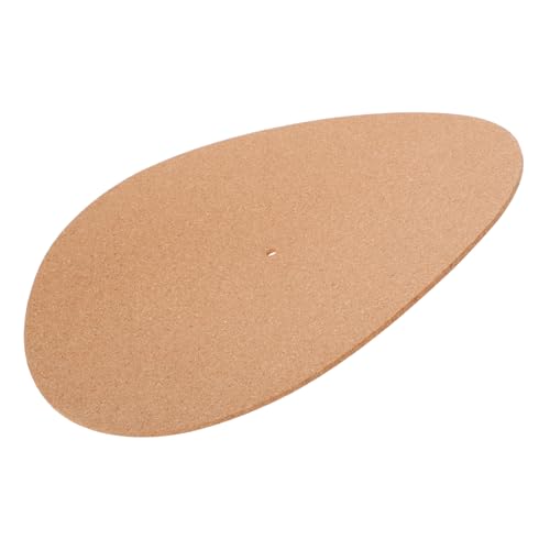 Toyvian Tapis De Tourne-Disque Liège Antivibration pour Platines Vinyles Optimale des Disques Amélioration Sonore Design Élégant