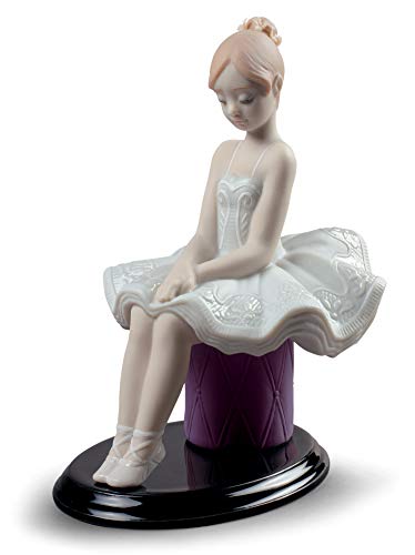 LLADRÓ Figura Niña Mi Primera Clase De Ballet. Porcelain Ballerina Figure.