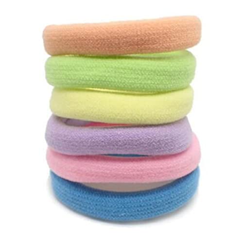 Topkids Accessories Thick Hair Bands for Women and Girls Hair Bobbles Elastic HairBands Ponytail Holders Hair Ties Hair Elastics Hairbands Women (Pastels)