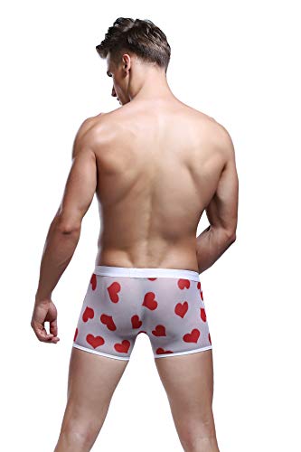 eywlwaar Mens Cool Boxer Briefs Low Rise Sexy Trunks Underwear Lips Hot Underpants4