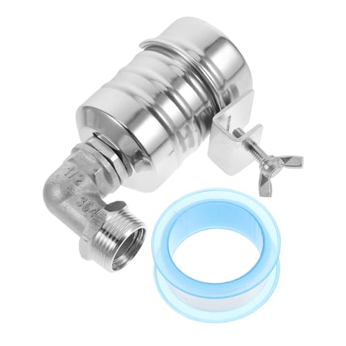 SMASOLO 1 Set Automatic Water Float Valve Stainless Steel Water Level Control Valve for Tanks Pools and and Overflow Protection Design for Long Term Use