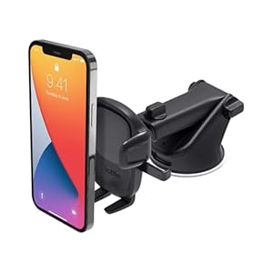 iOttie Car Phone Holder Mount Easy One Touch 5 Dashboard & Windshield Universal Desk Stand for -iPhone, Samsung, Moto, Huawei, Nokia, LG, Smartphones