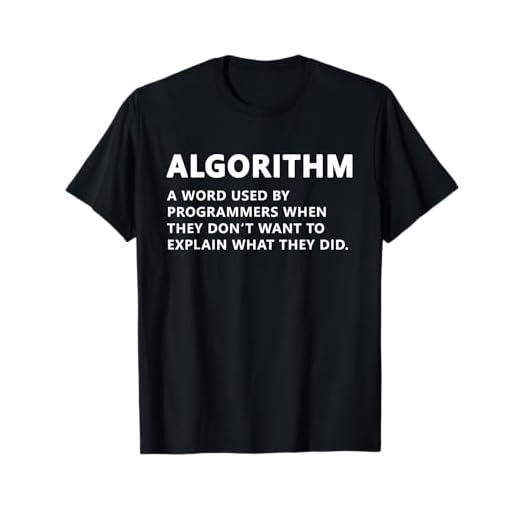 Programador divertido Algoritmo Codificación de sustantivos Camiseta