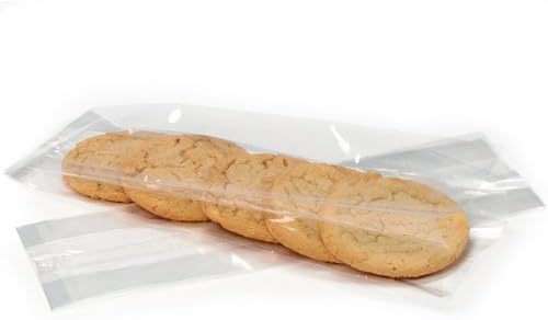 Pack of 100, Cello Bags 3.75" x 2" x 12" Clear Gusset Style Cello Bags 1.2 Mil Excellent for Stationery, Greeting Cards, Cups, Mugs, Candles, Gifts & Smaller Quantities of Food Items