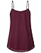 Lotusmile Tank Tops for Women, Summer Cool Casual Soft Lightweight Sexy A Line Flowing Hem Camisoles, Wine M