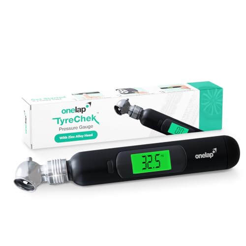 Onelap TyreChek™ - Digital Tyre Pressure Gauge (Zinc Alloy Head) ...