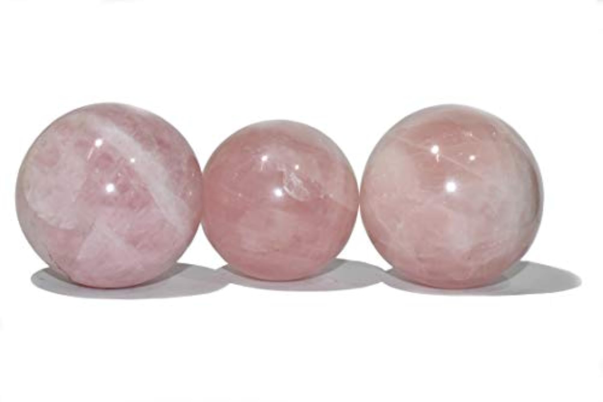 Rose Quartz Chakra Balancing Sphere, Natural Healing Crystal