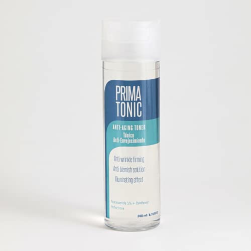 Lotion tonique pour le visage - Anti-âge Primatonic Toner aux propriétés apaisantes, hydratantes et revitalisantes. Avec Niacinamide + Panthénol et Aloe Vera - pour le visage et le cou - 200 ML