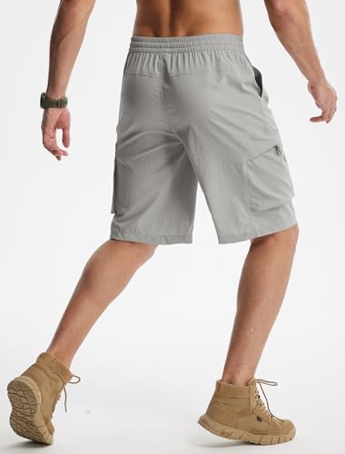Image of Libin Men's Shorts Casual All Day Comfy Quick Dry Lightweight Cargo Hiking Shorts Breathable Outdoor Sports Travel