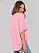 ANRABESS Womens Tops Oversized T Shirts Short Sleeve Crewneck Summer Casual Loose Basic Tee Shirt 2025 Trendy Fashion Clothes Pink Large