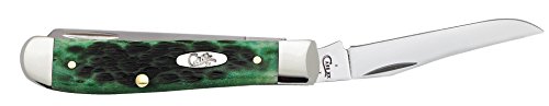 Image of Case WR XX Pocket Knife Pocket Worn Bermuda Green Bone Mini Trapper Item #9772 - (6207 SS) - Length Closed: 3 1 /2 Inches