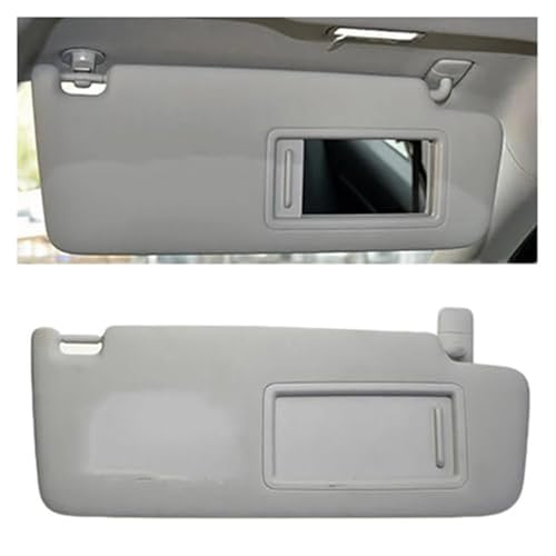 XEDLAMP Panel de visera delantera del lado izquierdo del conductor, lado derecho del pasajero, con parasol for espejo de maquillaje, for Skoda, for Superb 2016-2019 Parasol del lado del conductor(Grey