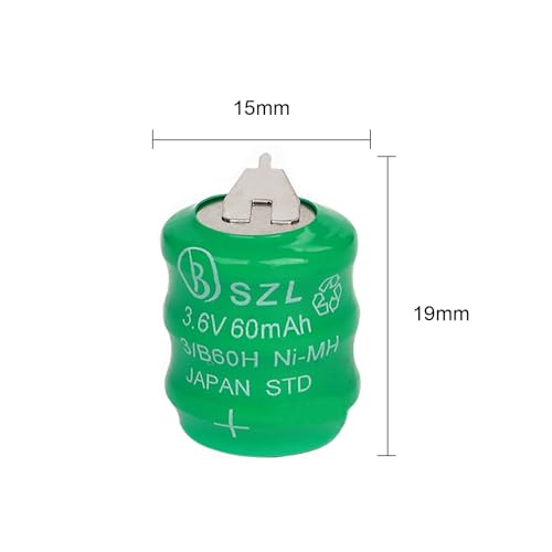 Pack 2 Baterías Recargables 3.6V 60mAh Ni-Mh miniatura 2