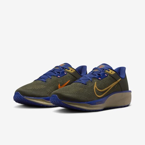 Nike Quest 6 Men's Road Running Shoes (HQ3223-325, Cargo Khaki/Deep Royal Blue/Neutral Olive/Infinite Gold)2