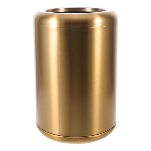 Poubelle dorée en acier inoxydable 8 L sans couvercle ibasenice