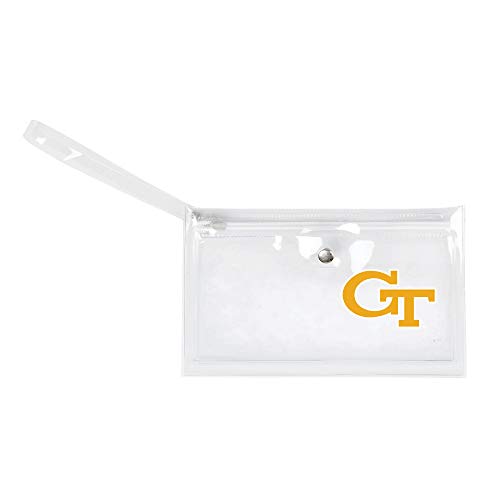 Image of Littlearth - LIWXY NCAA Georgia Tech Yellow Jackets Unisex Ncaancaa Ticket Wristlet, Clear, 9 inch by 5.25 inch