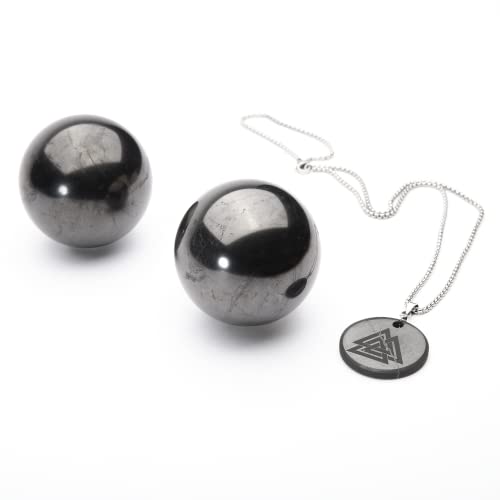 Vehadi Wellness Coffret Cadeau Shungite Équilibre, l'Equilibre et la Méditation, Coffret Cadeau Authentique de Shungite Carélienne Cover