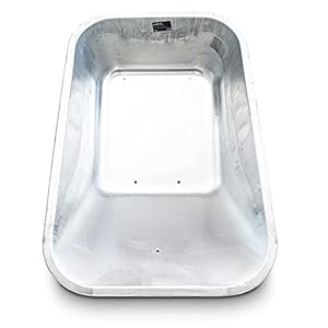 Bituxx® Ersatz Schubkarren Mulde Wanne Schiebkarre Bauschubkarre Verzinkt 100L